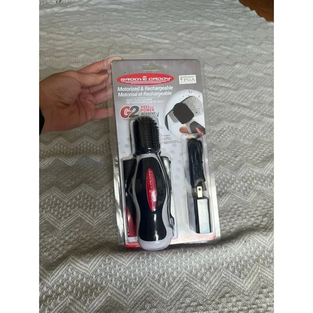 Groove Caddy Gold Club Cleaner in White/Black, NIB!